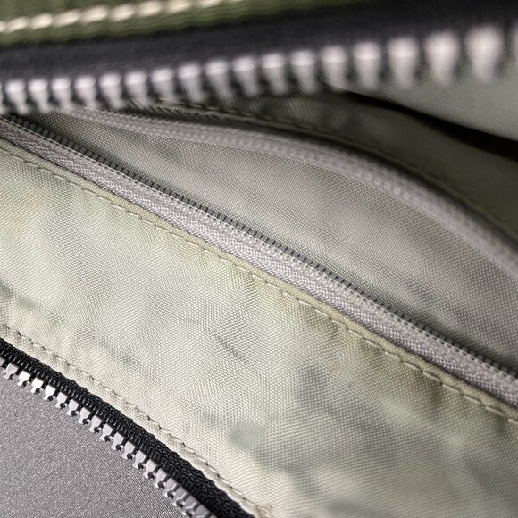 Kipling Army green zip bag tote zipper - Picture 7 of 7